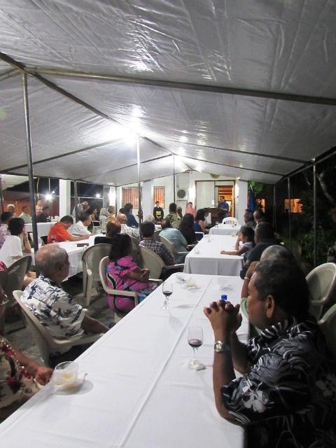 Guests at the reception