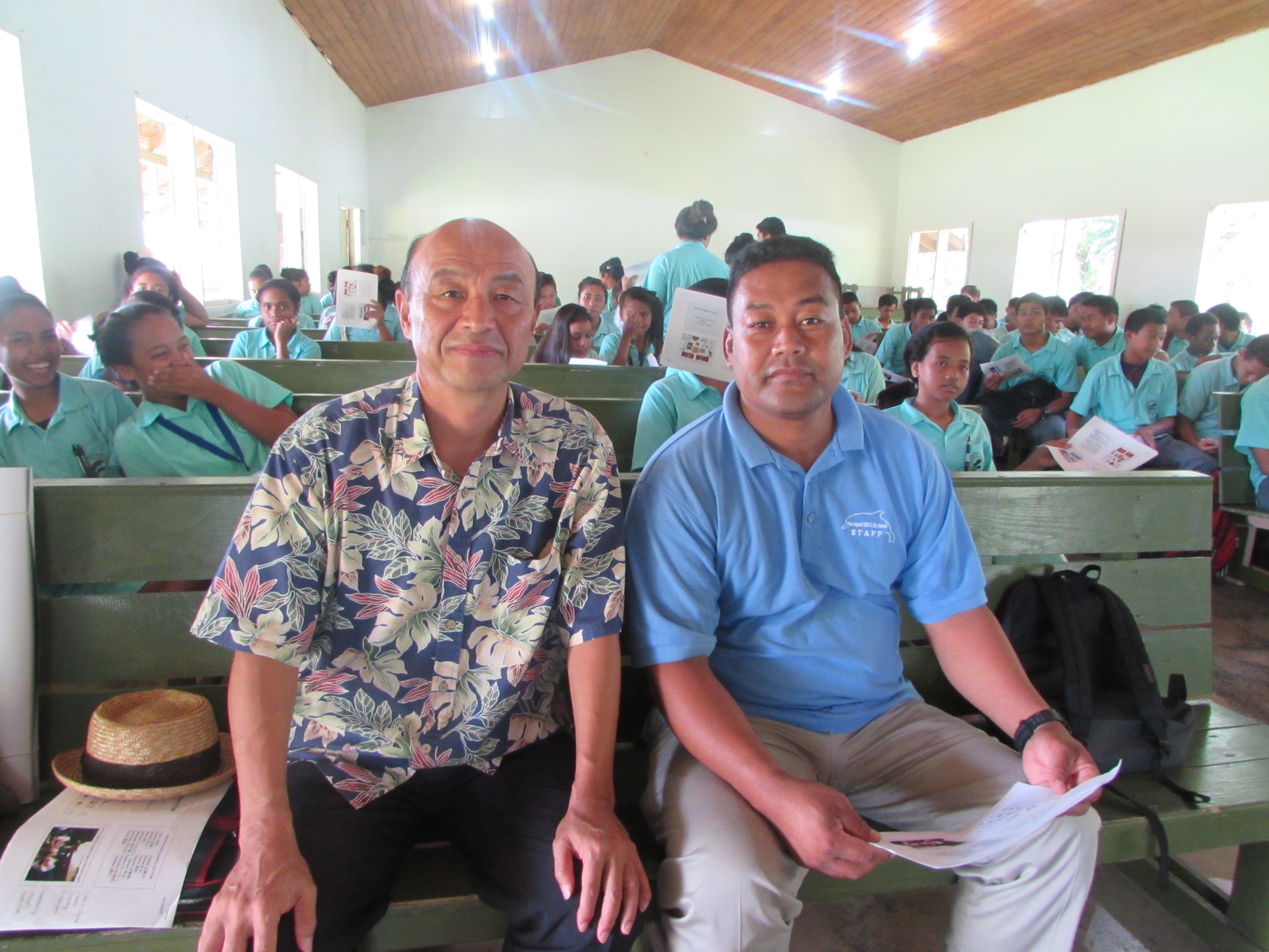 Ambassador Sakai, Principle Franky Edward of SDA High School