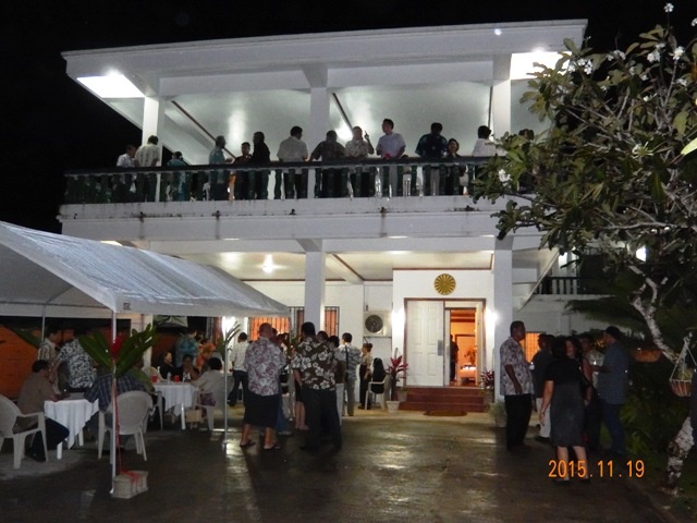 Emperor's birthday celebration at Ambassador Sakai's residence