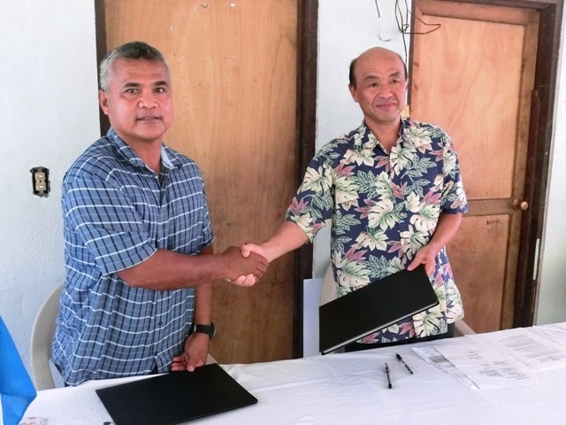 Shaking Hands after Signing