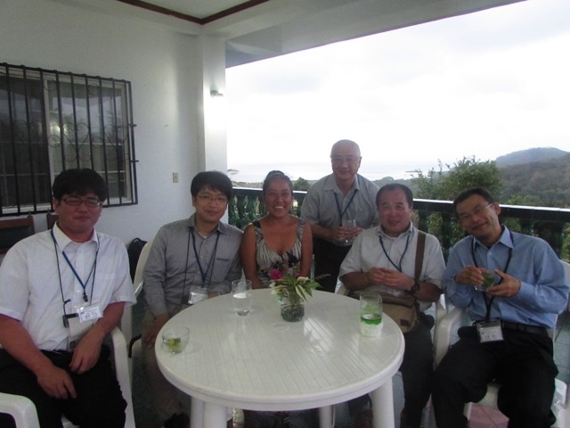 Researchers and sailors are enjoying the fellowship reception at Ambassador's residence