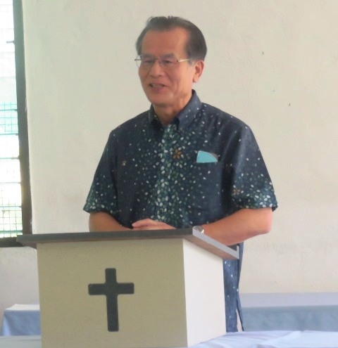 Ambassador Horie giving a speech