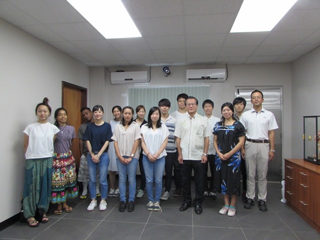 堀江大使と立命館大学、COMの学生