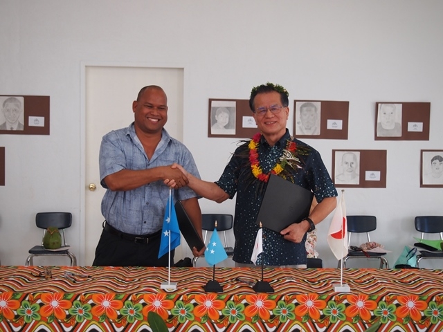 Mr. Martin K.Carl, the Principal of Xavier High School and Ambassador Horie