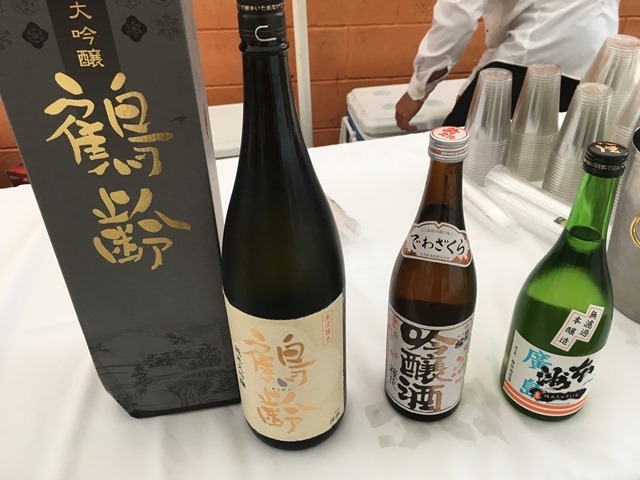 会場で振る舞われた日本酒