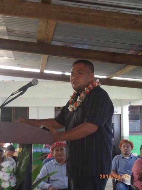 Speech by Mr. Mondale Tim, the Special Assistant to Governor, Chuuk State Government