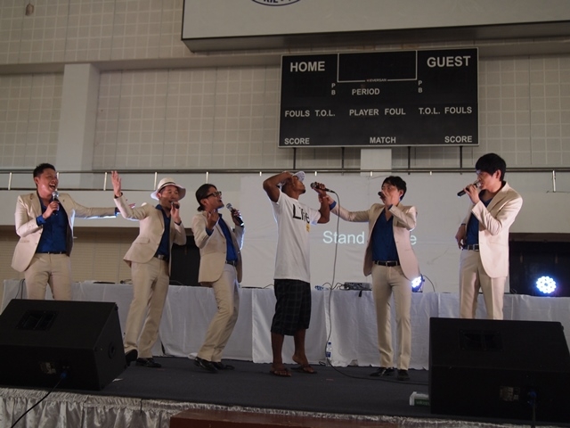 Voice percussion with a COM student