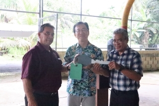 Handing over
